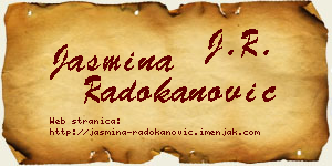 Jasmina Radokanović vizit kartica
